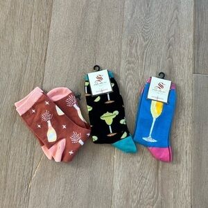 Women’s Cocktail Happy Hour Sock Bundle - Margaritas, Mimosas, Champagne